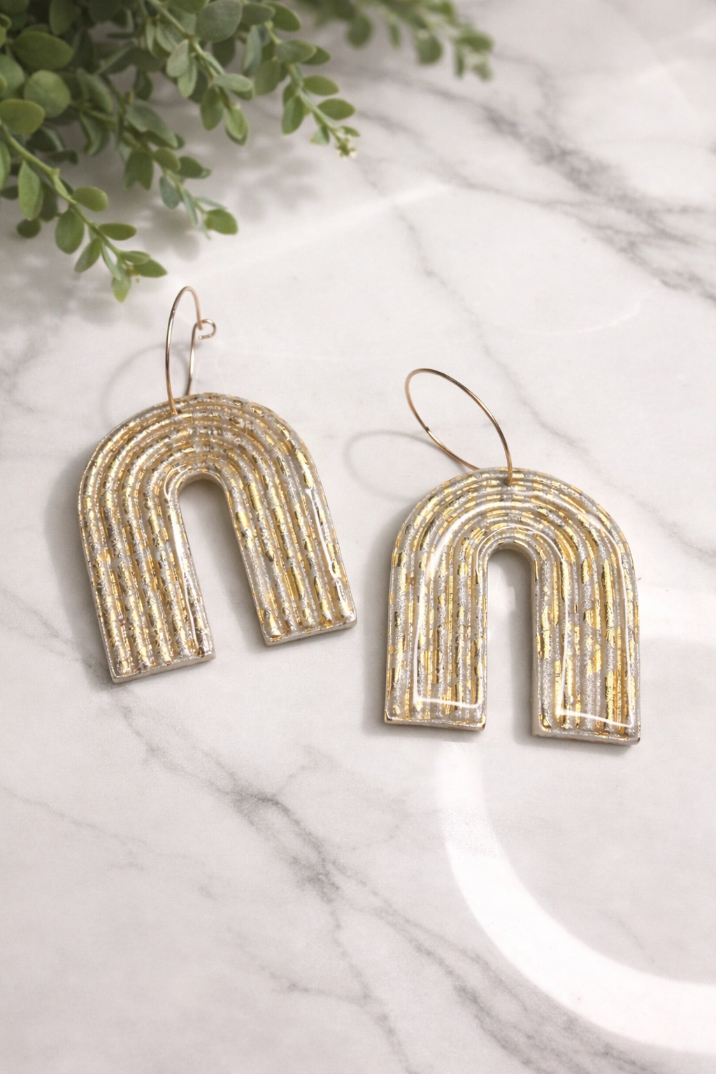 Boho Rainbow Arch Hoops