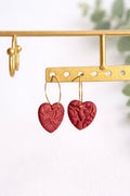 Victorian Heart Hoop Earrings